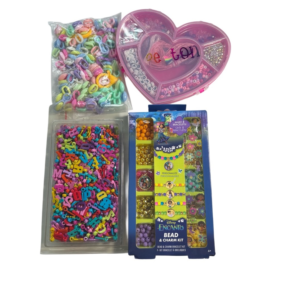 Disney Encanto Colorful Bead & Charm Bracelet Kit + other children’s bead sets
